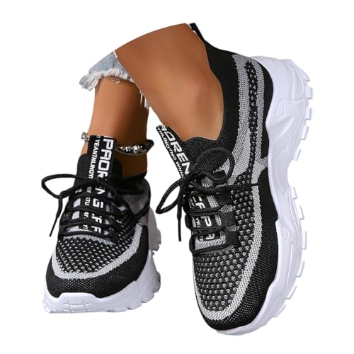 ticticlily Sneaker Damen Sommerschuhe Turnschuhe Atmungsaktiv Leichtgewichts Schnüre Sportschuhe Laufschuhe Outdoor Fitness A Schwarz Weiß 38 EU ticticlily Sneaker Damen Sommerschuhe Turnschuhe Atmungsaktiv Leichtgewichts Schnüre Sportschuhe Laufschuhe Outdoor Fitness A Schwarz Weiß 38 EU von ticticlily