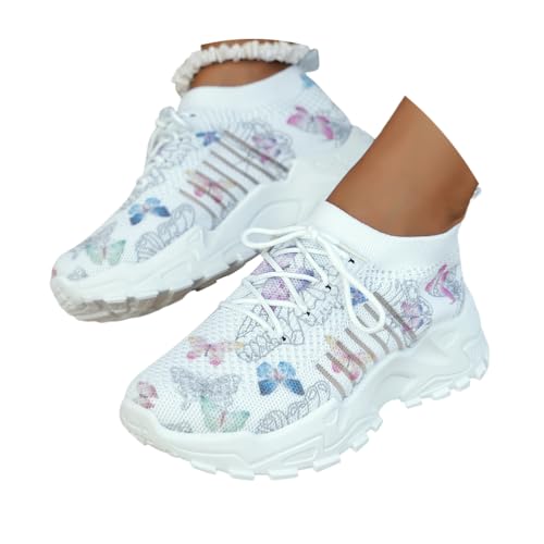 ticticlily Sneaker Damen Weiss Laufschuhe Turnschuhe Sportschuhe mit Schnüre Straßenlaufschuhe Stricken Atmungsaktiv Outdoor Fitness A Blau 39 EU ticticlily Sneaker Damen Weiss Laufschuhe Turnschuhe Sportschuhe mit Schnüre Straßenlaufschuhe Stricken Atmungsaktiv Outdoor Fitness A Blau 39 EU von ticticlily
