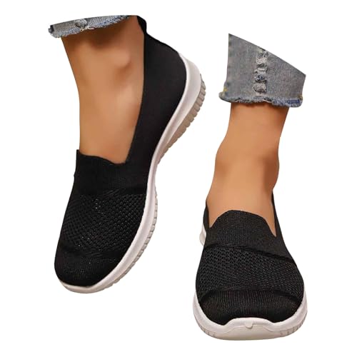 ticticlily Sommerschuhe Damen Bequeme Slip On Sneaker Leicht Atmungsaktiv rutschfest Walkingschuhe Orthopädische Schuhe A Schwarz 42 EU ticticlily Sommerschuhe Damen Bequeme Slip On Sneaker Leicht Atmungsaktiv rutschfest Walkingschuhe Orthopädische Schuhe A Schwarz 42 EU von ticticlily
