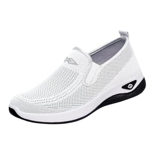 ticticlily Walkingschuhe Damen Orthopädische Schuhe Sneaker Sommer Atmungsaktiv Sportschuhe A Weiß 39 EU von ticticlily