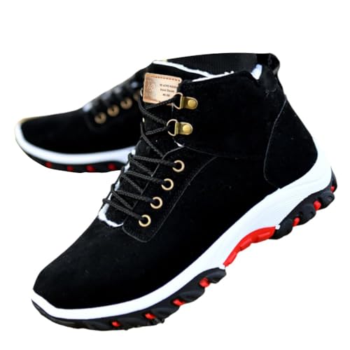 ticticlily Winterschuhe Herren Warme Gefüttert Winterschuhe Herren Damen Wasserabweisend Winterstiefel Wanderschuhe G Schwarz 40 EU von ticticlily