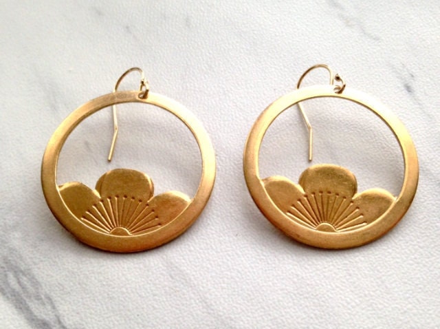 Vintage Lotus Ohrringe Vintage Lotus Ohrringe von tidalpoolbrooklyn
