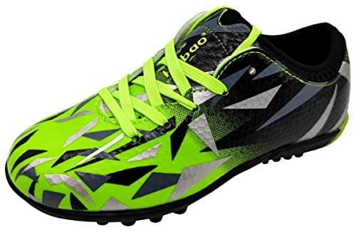 tiebaoGanar Fußballschuhe Kinder Spike Cleats Athletics Fussballschuhe Schnürsenkel Turnschuhe Outdoor Sport Turf Football Schuhe Grün TBG-S76516/Green-31 von tiebaoGanar