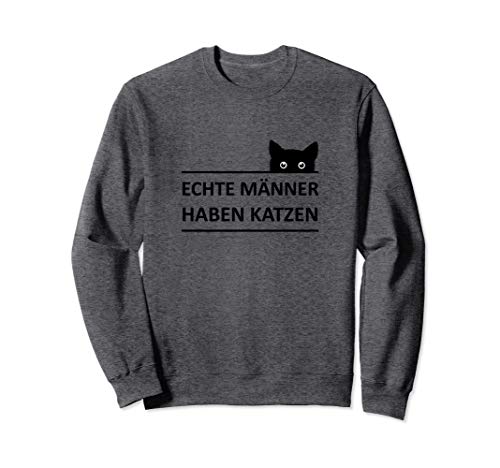 Echte Männer haben Katzen Sweatshirt von tier-herz
