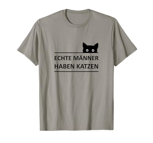 Echte Männer haben Katzen T-Shirt von tier-herz