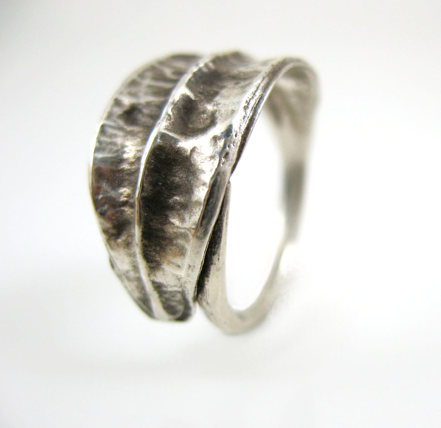 sterling Silber Verstellbarer Ring, Iris Seed Pod Naturschmuck sterling Silber Verstellbarer Ring, Iris Seed Pod Naturschmuck von tigerlillyshop