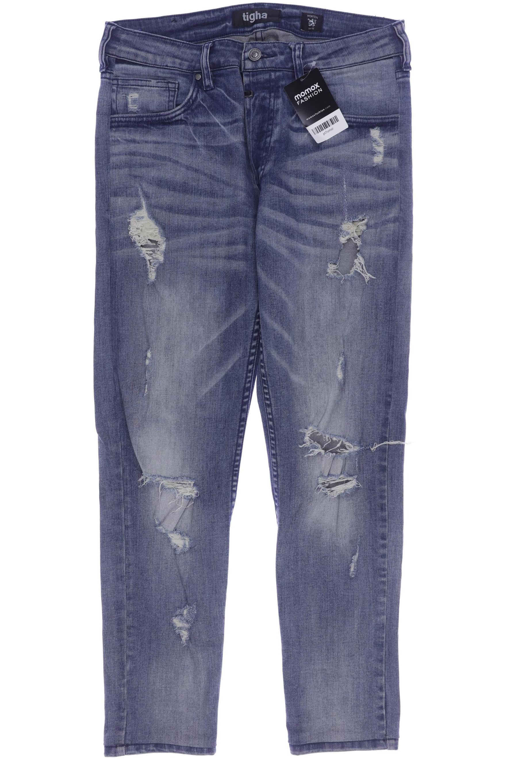 tigha Herren Jeans, blau von tigha