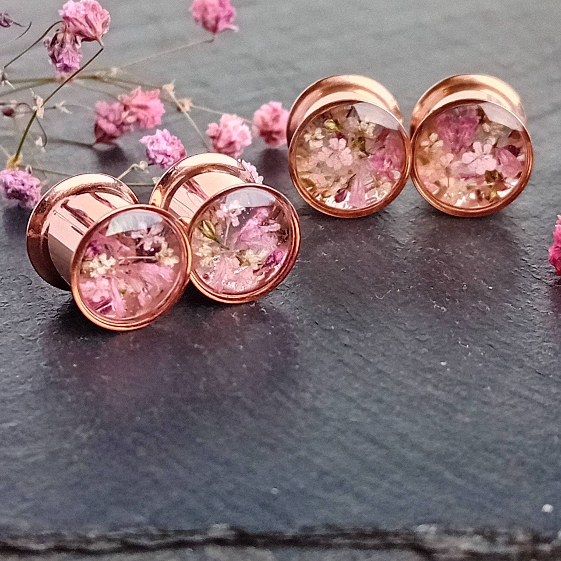 Echte Rose Gold Plugs, 8 Mm, 10 12 14 16 19 22 25 Mm Auf Bestellung Echte Rose Gold Plugs, 8 Mm, 10 12 14 16 19 22 25 Mm Auf Bestellung von tildeathstudios