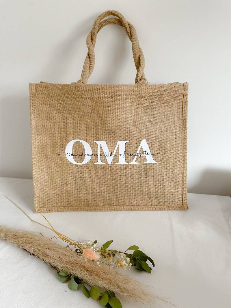 Jutetasche Personalisiert Oma Jutetasche Personalisiert Oma von tilmamanufaktur