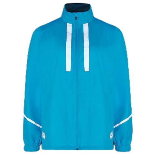 time to run Laufjacke Mit Taschen für Damen - Leichte Winddichte Atmungsaktiv - Ideal für Übung und Jogging M Atoll Blau von time to run
