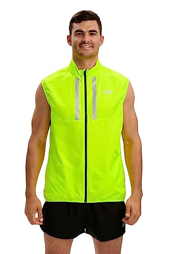 time to run Laufveste ärmellos Gilet Mit Taschen für Herren - Leichte Winddichte Atmungsaktiv - Ideal für Übung und Jogging XXL Limette time to run Laufveste ärmellos Gilet Mit Taschen für Herren - Leichte Winddichte Atmungsaktiv - Ideal für Übung und Jogging XXL Limette von time to run