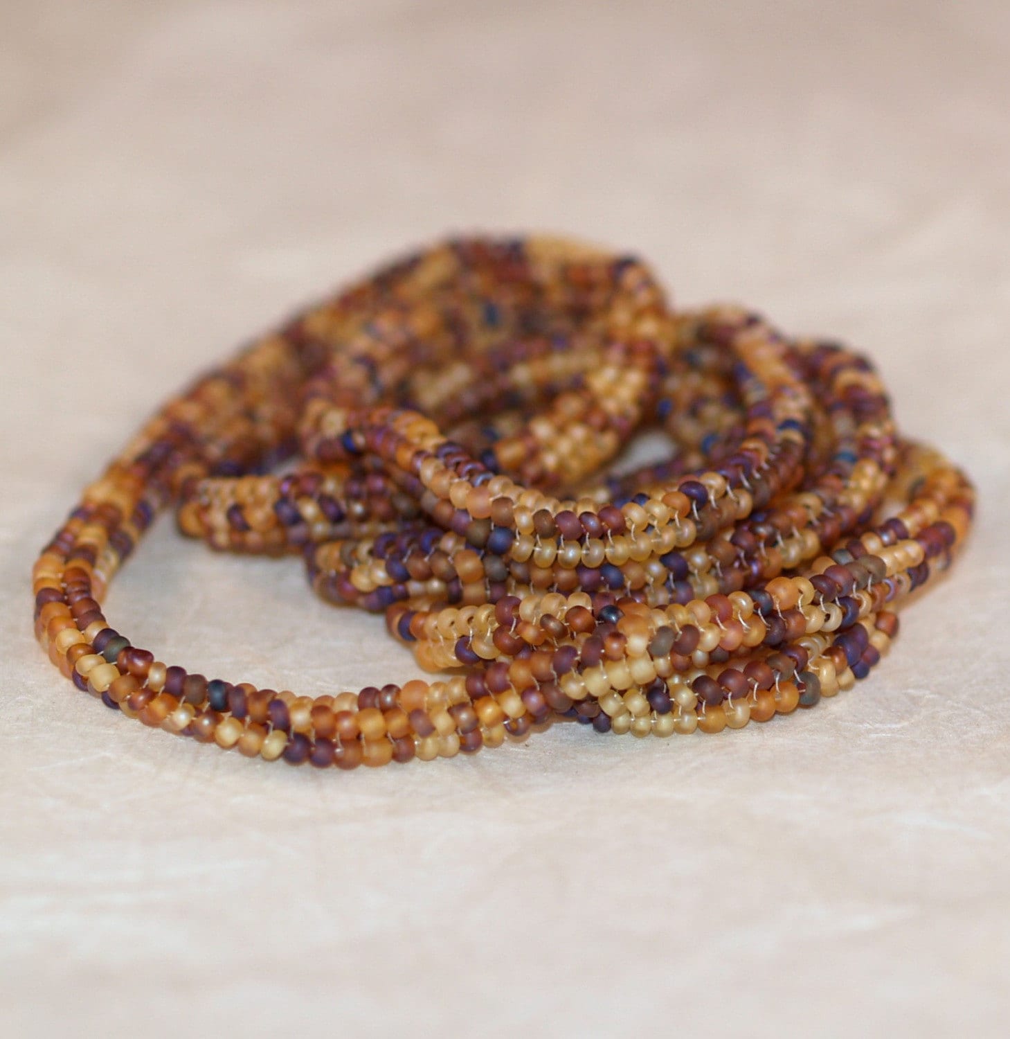 Ernte/Perlen Ndebele Seil Halskette Oder Armband Herbst Farben Braun, Bernstein, Kaffee, Honig, Gelb, Golden Perle von time2cre8