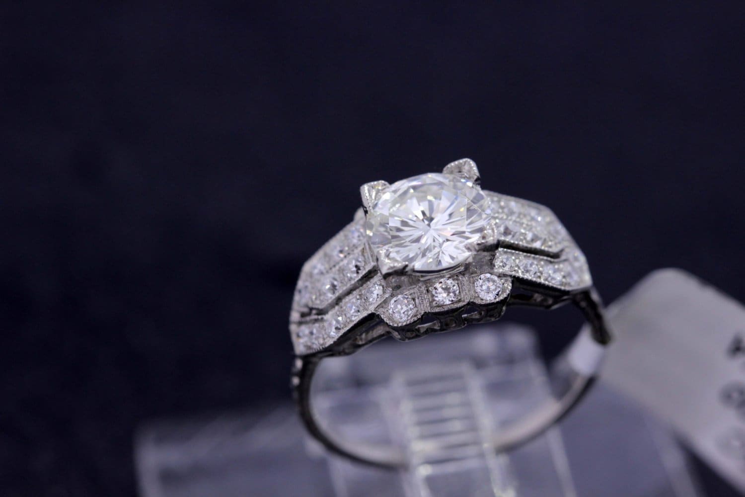 1, 35 Ct Platin - Und Diamantring Gia von timekeepersinclayton