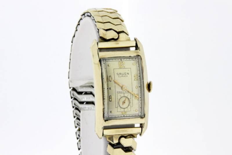 10K Gold Filled Gruen Curvex Präzision Armbanduhr 10K Gold Filled Gruen Curvex Präzision Armbanduhr von timekeepersinclayton