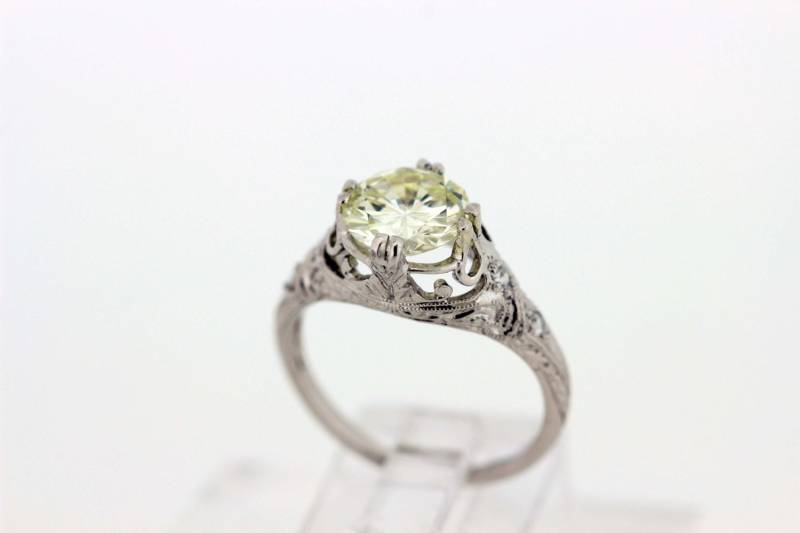 14K Gold Graviert Diamant-Ring von timekeepersinclayton