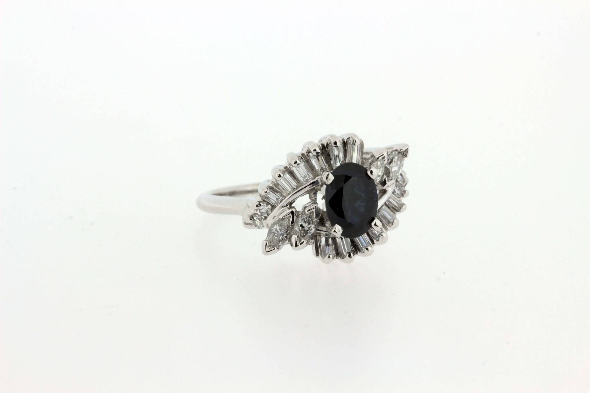 14K Gold Saphir-Ring Mit Diamanten .60Cttw von timekeepersinclayton