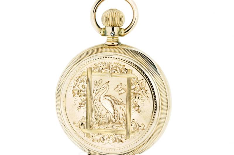 Agassiz-Taschenuhr-Hebelset Aus 14-Karätigem Roségold von timekeepersinclayton