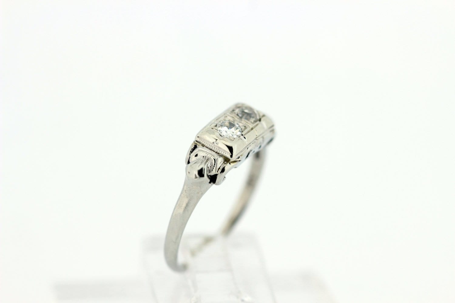 Duo-Diamant-Ring Aus 14-Karätigem Gold von timekeepersinclayton