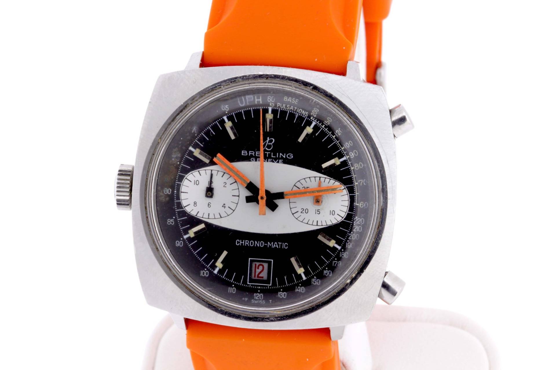 Edelstahl Breitling Geneve Chronomatic 17 Uhrwerk Uhr von timekeepersinclayton