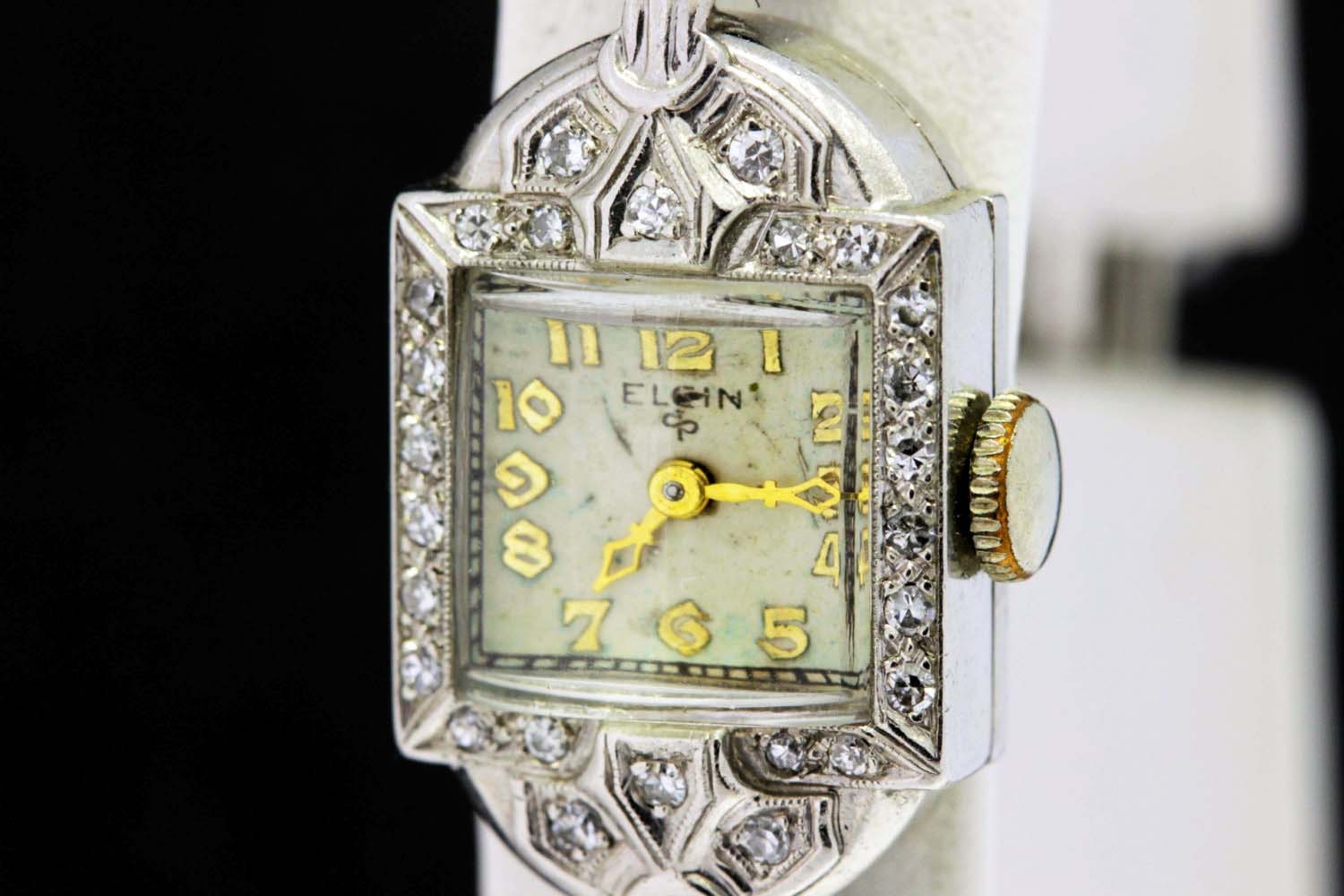 Elgin-Armbanduhr Aus Platin Und Diamant von timekeepersinclayton