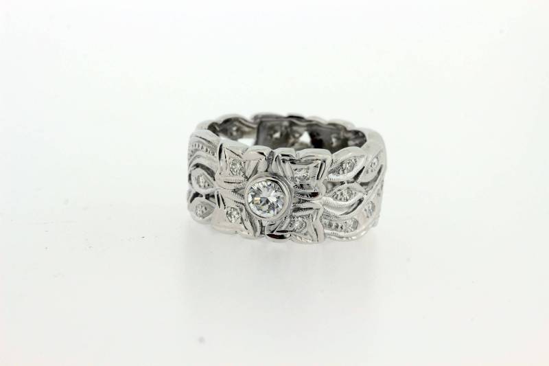 Floral Diamant Band Breit von timekeepersinclayton
