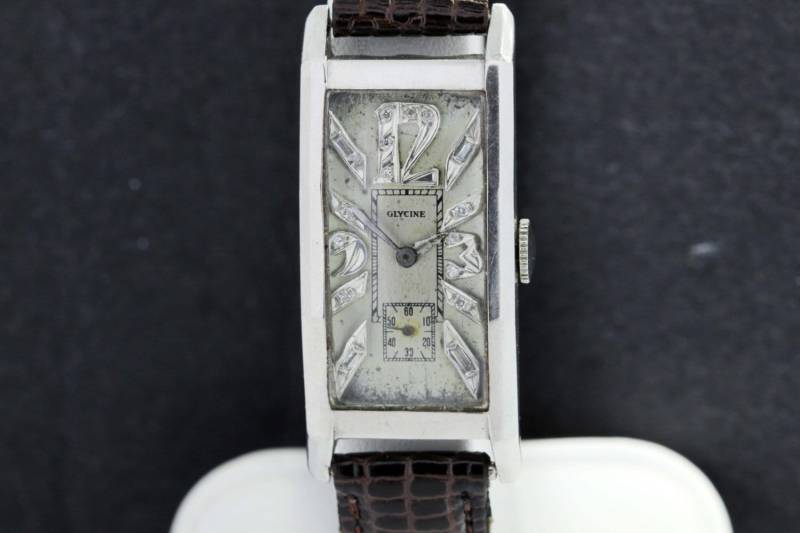 Glycine-Platin-Armbanduhr Mit Diamant-Zifferblatt von timekeepersinclayton