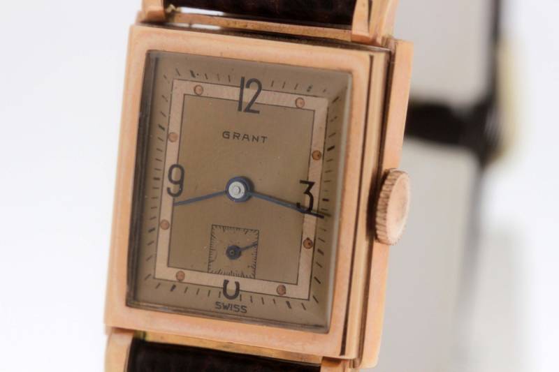 Grant-Armbanduhr Aus 14-Karätigem Gold Mit Schweizer Uhrwerk von timekeepersinclayton