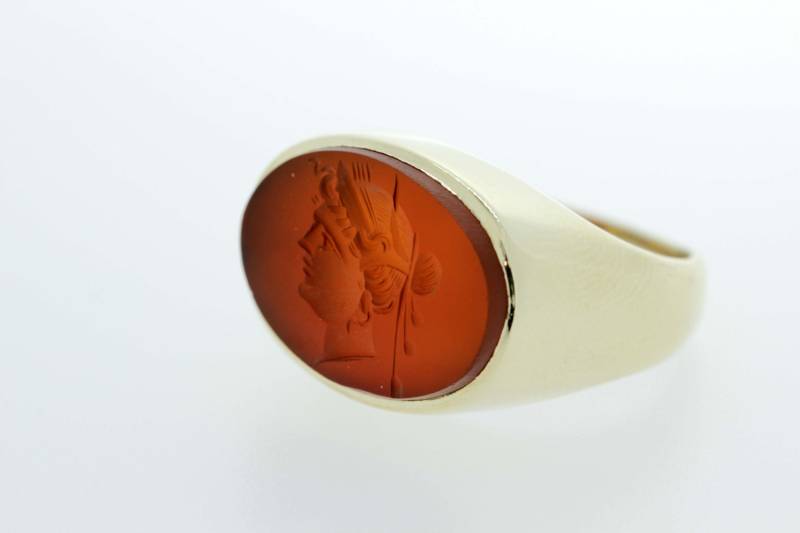 Karneol-Goldring 10K von timekeepersinclayton