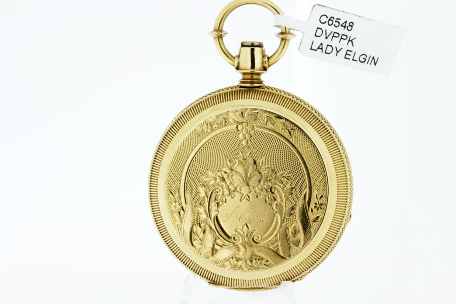 Lady Elgin Taschenuhr Aus 18 Karat Gelbgold Mit Schlüsselaufzug Und Einstellmechanismus von timekeepersinclayton