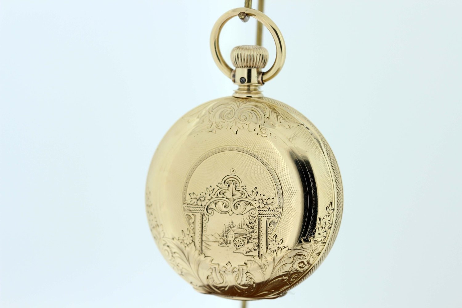 Lake Erie Illinois Watch Co Taschenuhr 18K Gold von timekeepersinclayton