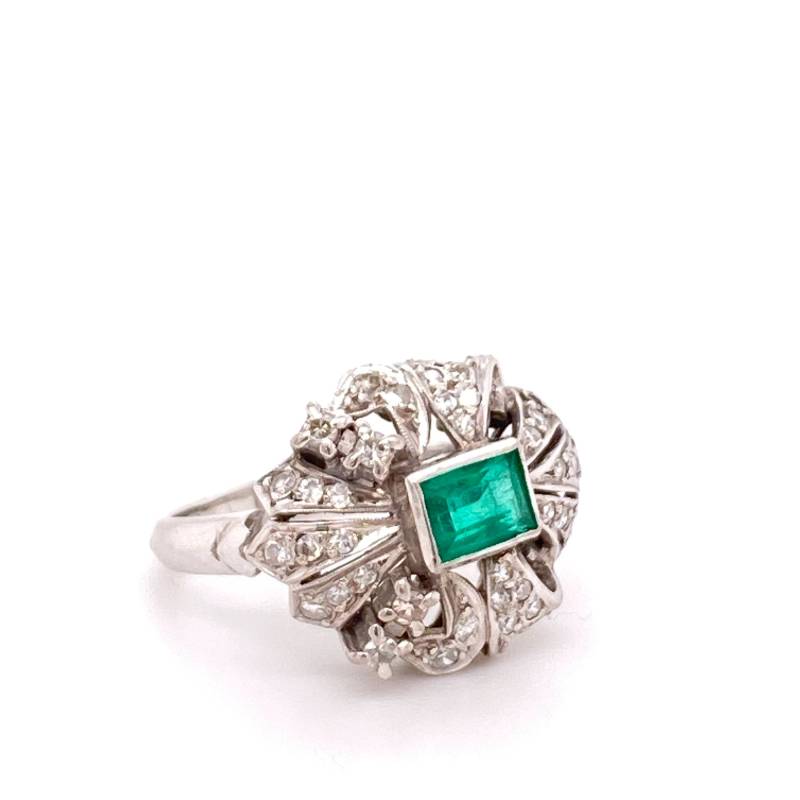 Platin-Diamant Und Smaragd-Ring von timekeepersinclayton