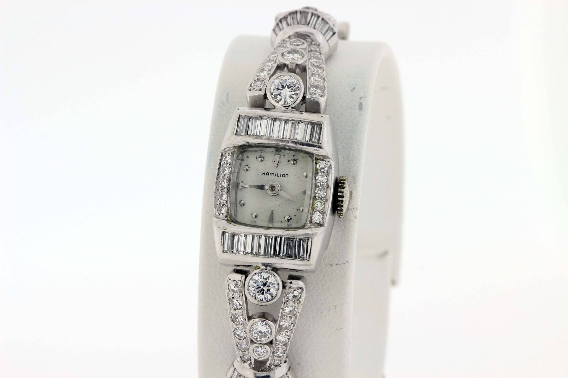 Platin - Und Diamant-Hamilton-Armbanduhr von timekeepersinclayton