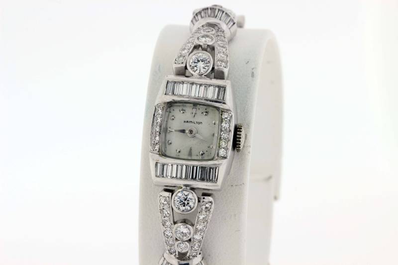 Platin - Und Diamant-Hamilton-Armbanduhr von timekeepersinclayton