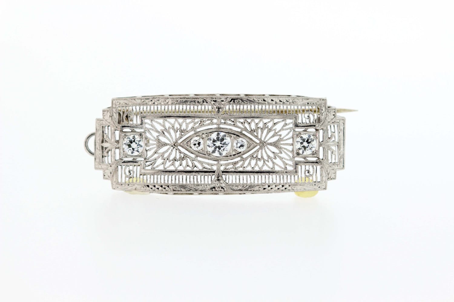 Platinum - Und Diamond-Broschen-Anhänger von timekeepersinclayton