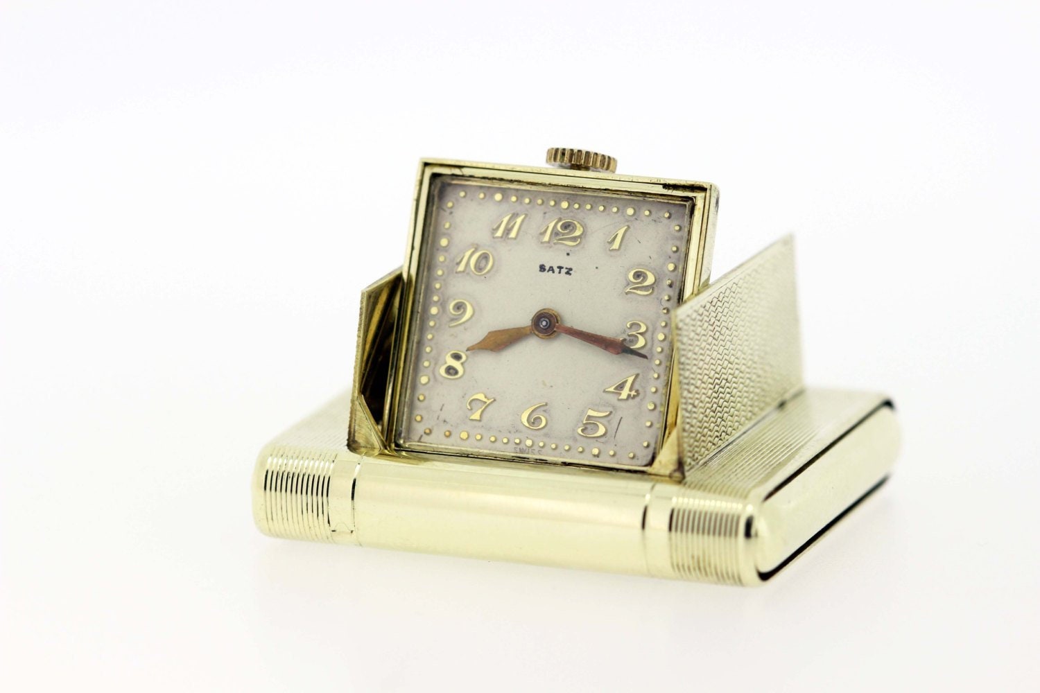 Satz Pop-Up-Reiseuhr Aus 14-Karätigem Gelbgold von timekeepersinclayton