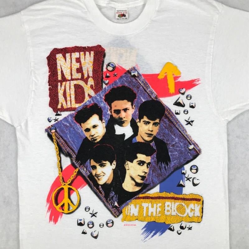 Vintage 1990 Neu Kids On The Block Konzert T-Shirt Xs Rock Pop Tournee Soft 80Er 90Er Boy Band Nkotb von timetraveltees