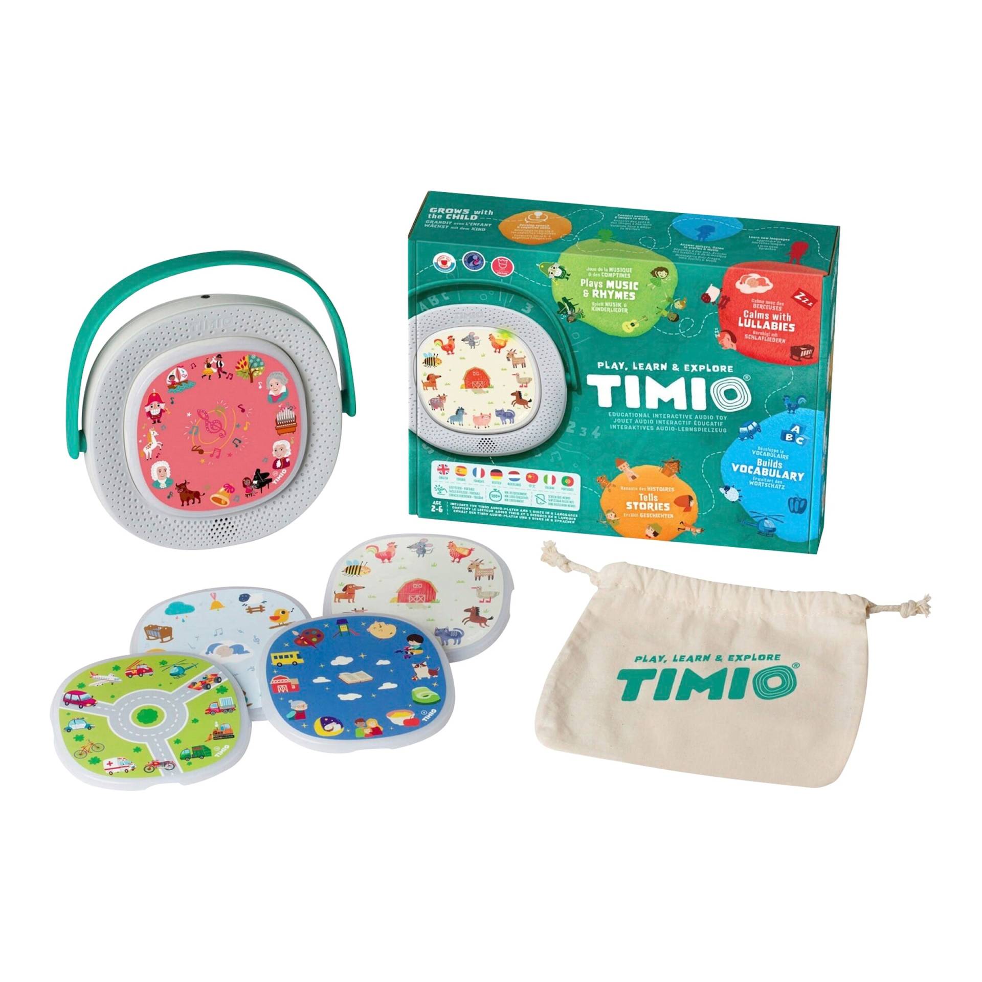 Timio Starter Kit mit Player und 5 Discs Timio Starter Kit mit Player und 5 Discs von timio