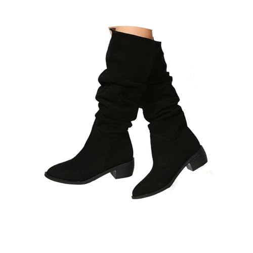 tinbarry Damen Cowboystiefel Wildleder Halbstiefel Knöchelhoher Westernstiefel Spitzer Niedrige Absatz Boots Perforiertem Wildleder Halblange Stiefel Frauen Schuhe Lange Boots tinbarry Damen Cowboystiefel Wildleder Halbstiefel Knöchelhoher Westernstiefel Spitzer Niedrige Absatz Boots Perforiertem Wildleder Halblange Stiefel Frauen Schuhe Lange Boots von tinbarry
