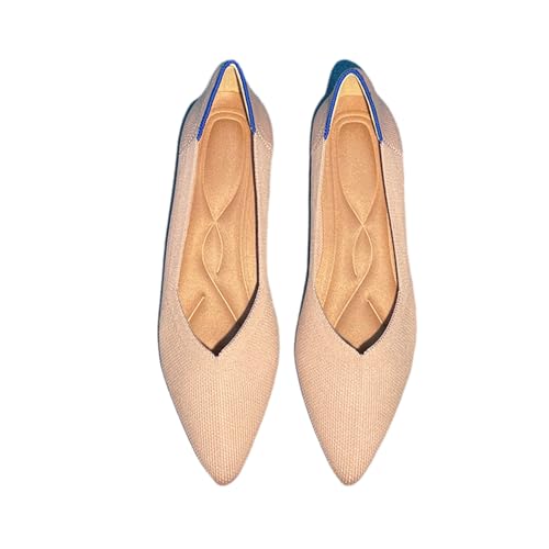 tinbarry Damen Flache Schuhe Ballerinas Schuhe Spitzer Zehenbereich Slip On Knit Kleid Schuhe Elegante und Bequem Schuhe Frau Klassische Schuhe tinbarry Damen Flache Schuhe Ballerinas Schuhe Spitzer Zehenbereich Slip On Knit Kleid Schuhe Elegante und Bequem Schuhe Frau Klassische Schuhe von tinbarry