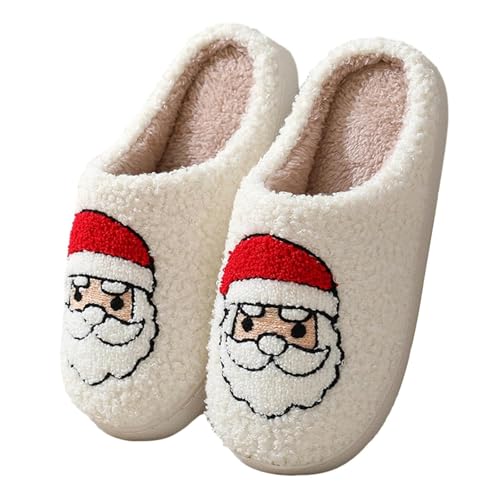 tinbarry Damen Hausschuhe Plüsch Slides Warm Pantoffeln Bequeme Hausschuhe rutschfeste Slippers Flache Schuhe von tinbarry
