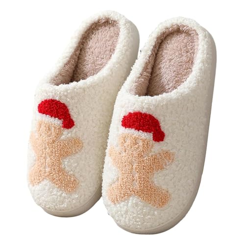 tinbarry Damen Hausschuhe Plüsch Slides Warm Pantoffeln Bequeme Hausschuhe rutschfeste Slippers Flache Schuhe von tinbarry
