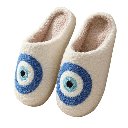 tinbarry Damen Hausschuhe Plüsch Slides Warm Pantoffeln Bequeme Hausschuhe rutschfeste Slippers Flache Schuhe von tinbarry