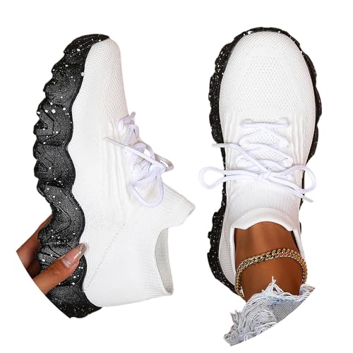 tinbarry Damen Turnschuhe Mesh Laufschuhe Sportschuhe Sneaker Atmungsaktiv Turnschuhe Running Tennis Schuhe Outdoor Walkingschuhe Freizeitschuhe von tinbarry