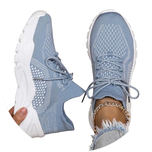 tinbarry Damen Turnschuhe Mesh Laufschuhe Sportschuhe Sneaker Atmungsaktiv Turnschuhe Running Tennis Schuhe Outdoor Walkingschuhe Freizeitschuhe von tinbarry