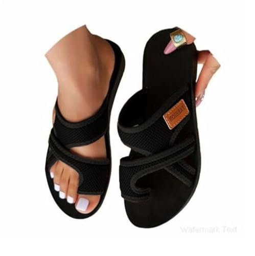 Sandalen Damen Sommer Big Toe Hallux Valgus Schuhe Orthopädische Sandalen Bequeme Hausschuhe Sommer Strandsandalen Mesh Sandaletten Pantolette von tinbarry
