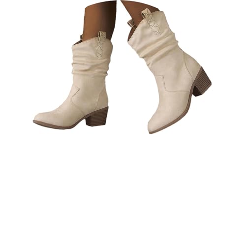 tinbarry Stiefeletten Damen Wildleder Halbstiefel Zipper Falten Winterstiefel Niederung Stiefel Retro Elegant Kurzstiefel mit Reißverschluss Ankle Boots Damenstiefel tinbarry Stiefeletten Damen Wildleder Halbstiefel Zipper Falten Winterstiefel Niederung Stiefel Retro Elegant Kurzstiefel mit Reißverschluss Ankle Boots Damenstiefel von tinbarry