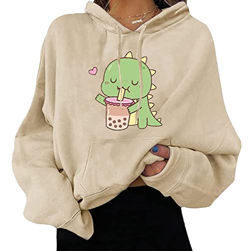 tinbarry Teenager Mädchen Kleidung Hoodie Damen Kapuzenpullover Rundhals Pullover Herbst Winter Sweatshirt mit Kapuze Oversized Hoodie Warme Pulli Casual Bequem Sweatshirt von tinbarry