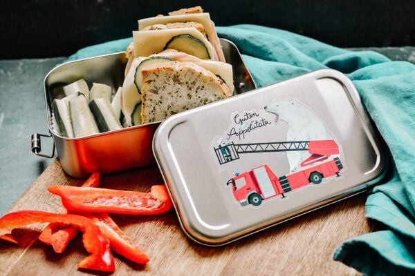 tindobo Edelstahl SET Lunchbox & Trinkflasche Guten Appetütata von tindobo