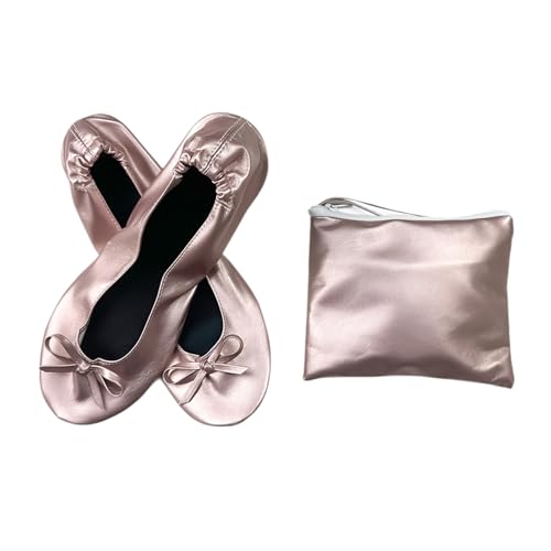 Ballerinas Damen Sandalen Flache Schuhe Tanzschuhe Freizeitschuhe Slip On Halbschuhe Elegant Sommerschuhe von tinetill