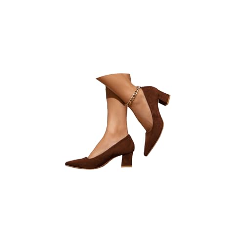 Damen Pumps Klassische Absatzschuhe High Heels Party Pumps Hohe Schuhe Spitz Slip-on Blockabsatz Arbeitsschuhe Geschlossen Damen Pumps Klassische Absatzschuhe High Heels Party Pumps Hohe Schuhe Spitz Slip-on Blockabsatz Arbeitsschuhe Geschlossen von tinetill